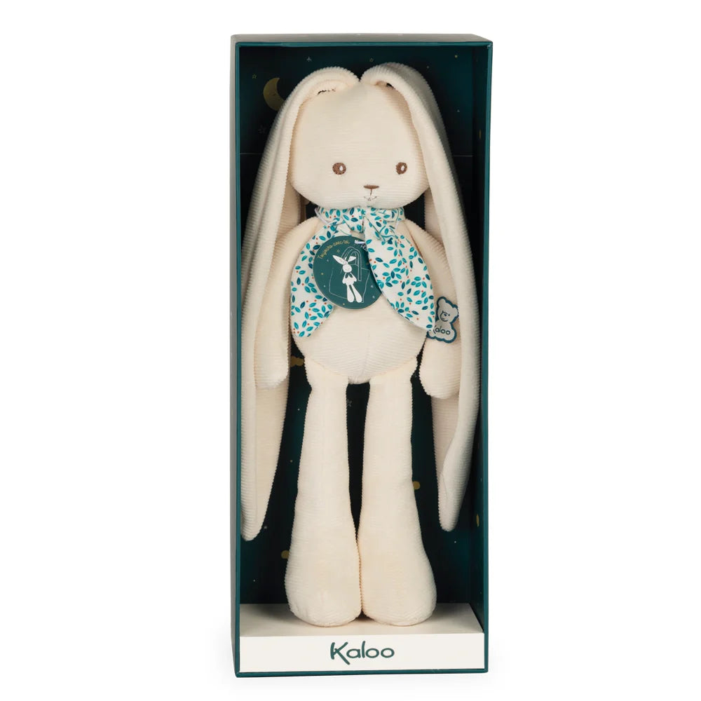 Babyknuffel konijntje van het merk Kaloo. Perfect als kraamcadeau door de mooie verpakking.