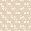 Neutraal beige bloemenbehang voor kinderkamers en babykamers.