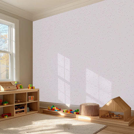 Neutraal stippenbehang speciaal ontworpen voor kinderkamers en babykamers