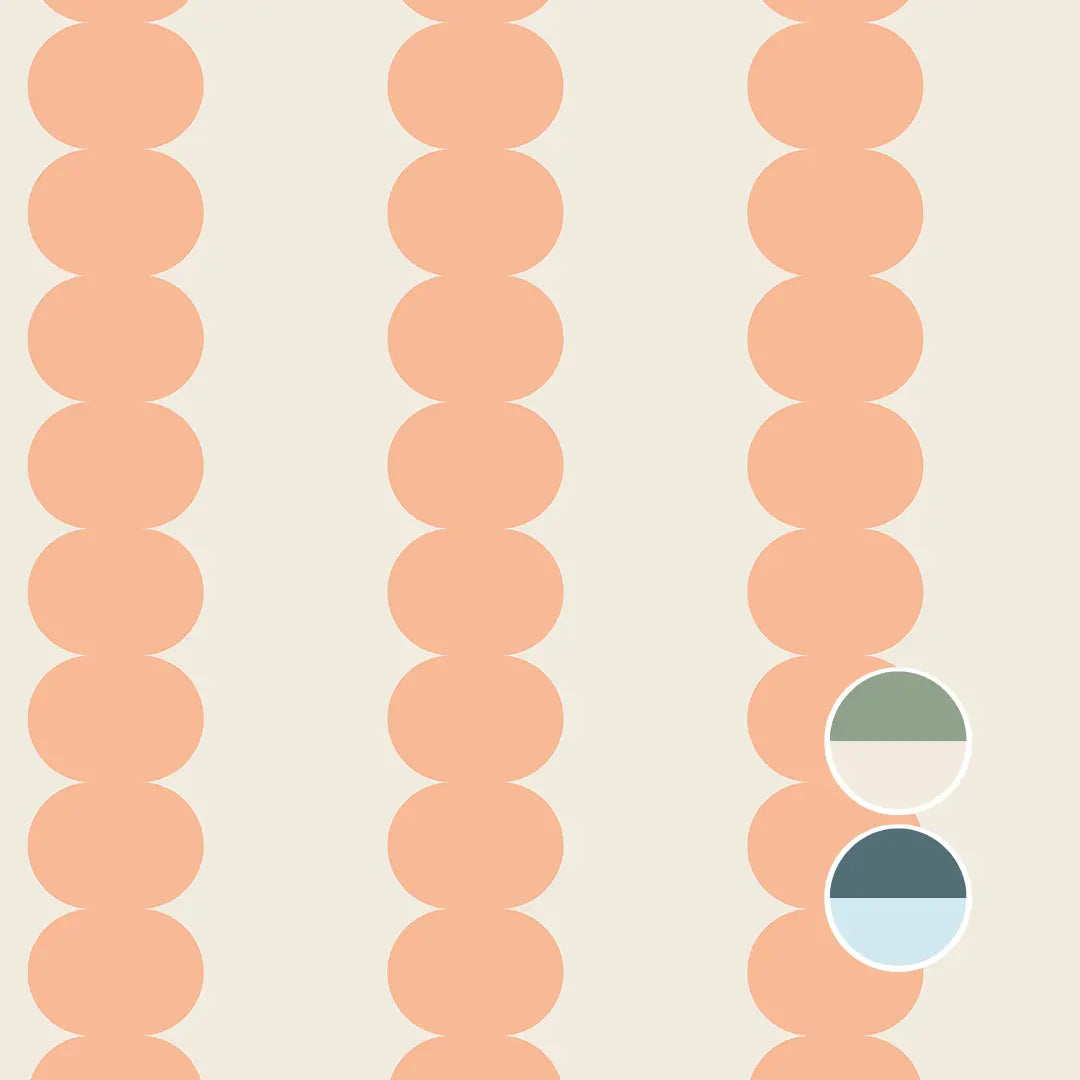 behang-peach-blob-lijnen