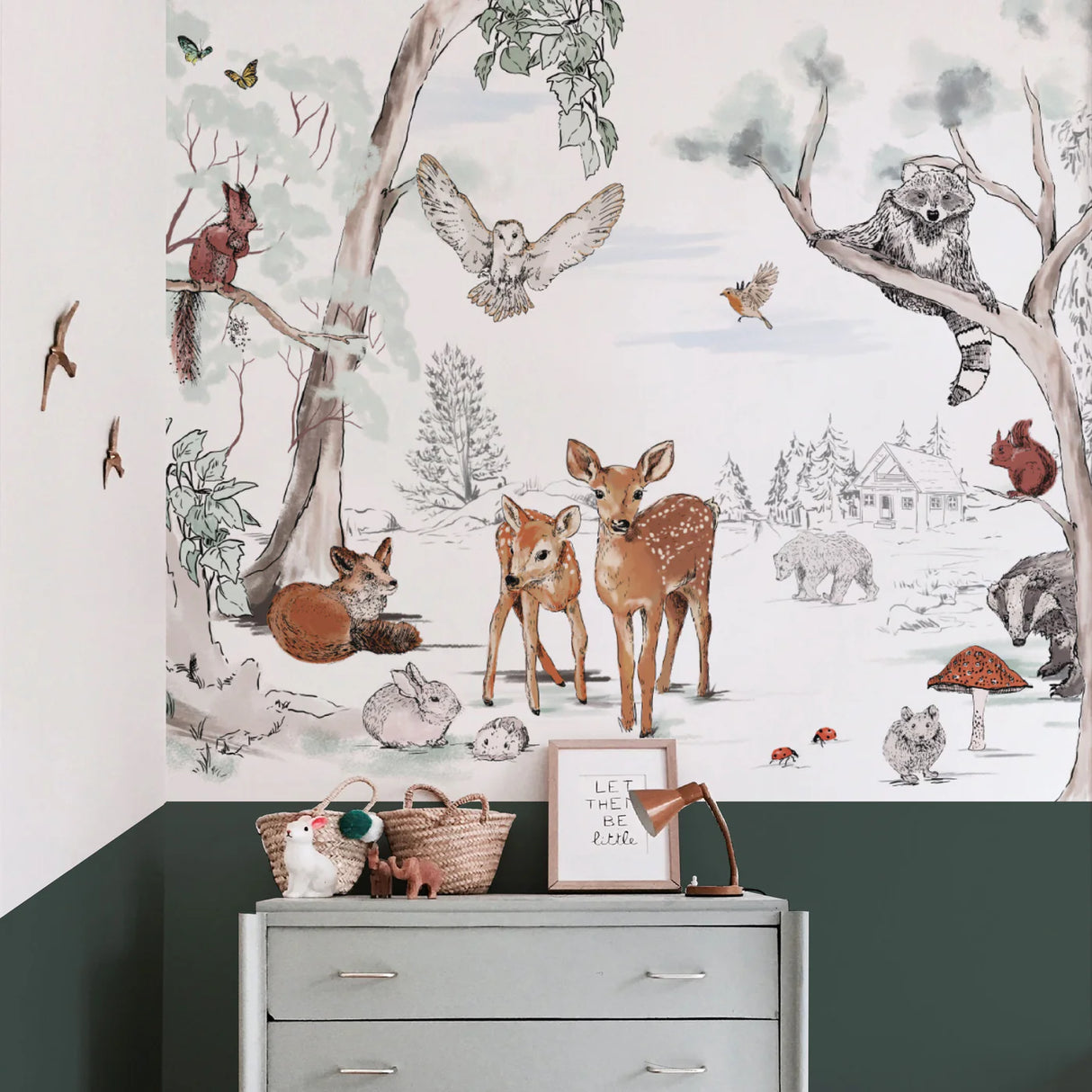Dieren Behang - Magical Forest