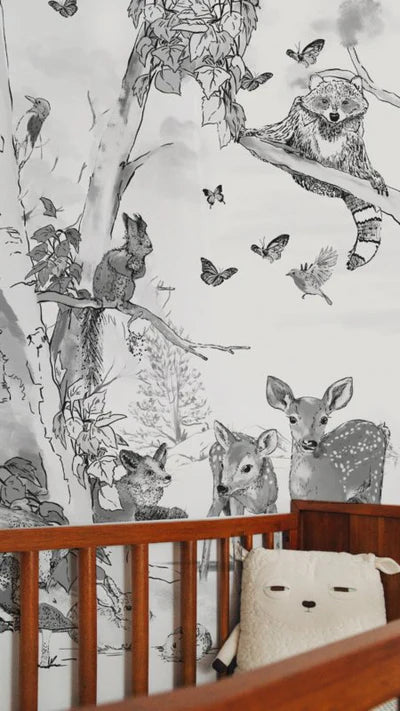 Dieren Behang - Magical Forest