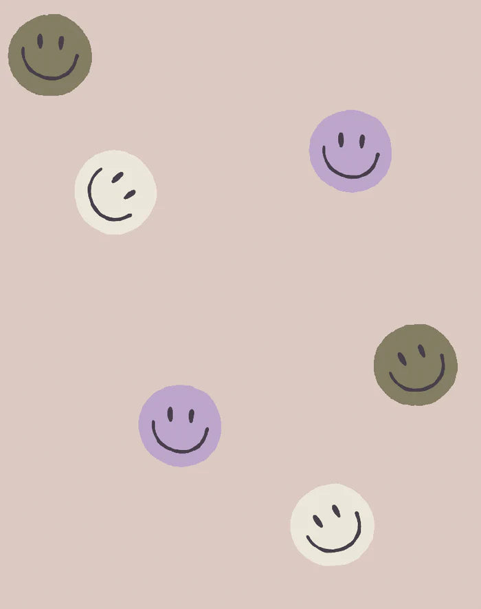 Retro Smiley Behang
