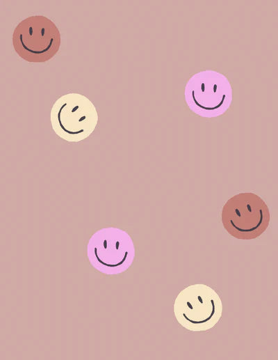 Retro Smiley Behang