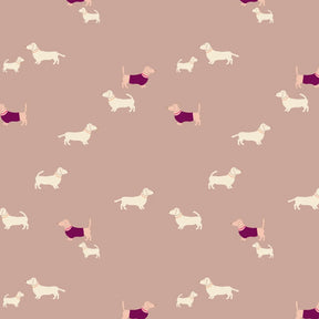 Kinderkamer behang van Studio Pieni met teckelpatroon