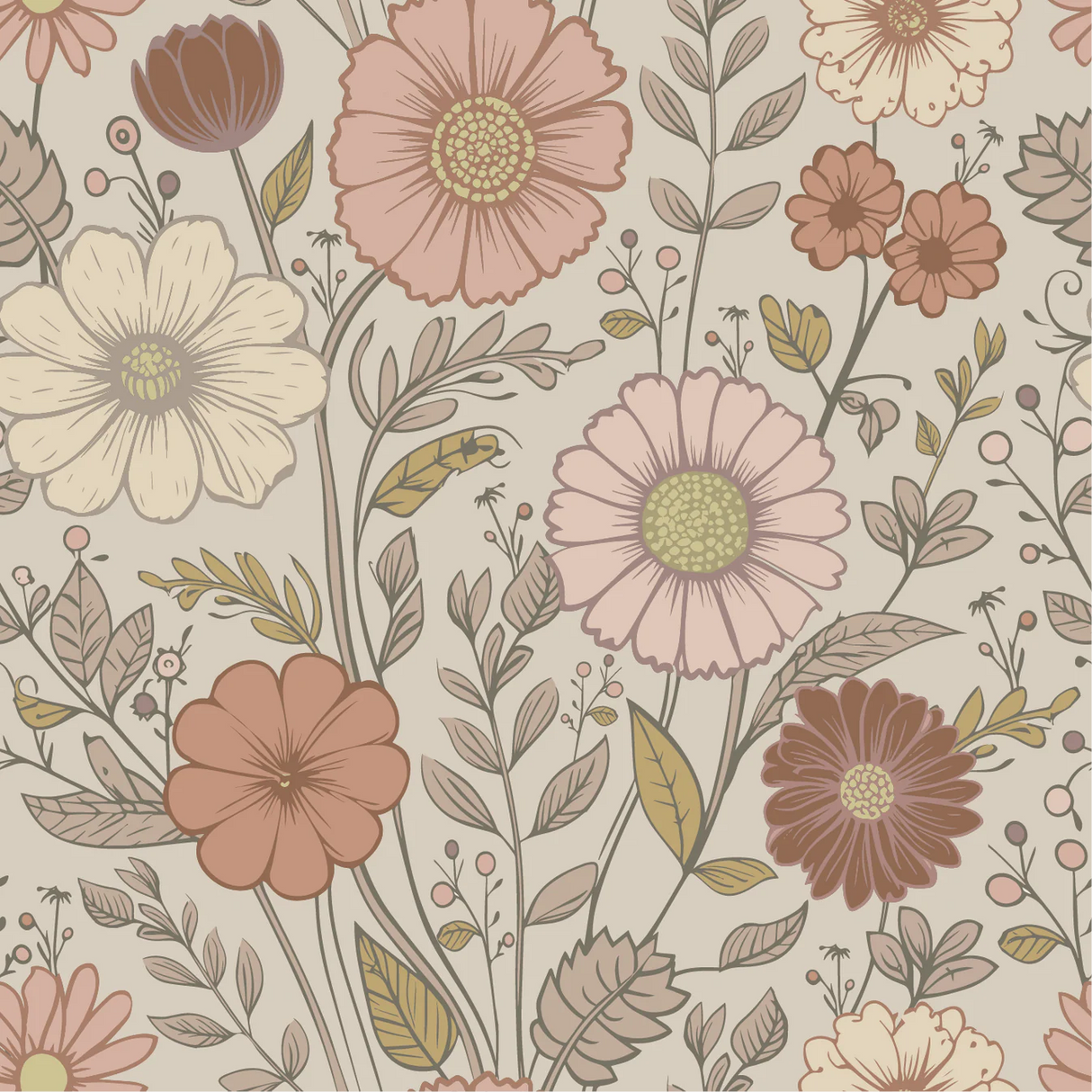 Behang Nova Flowers - Rose