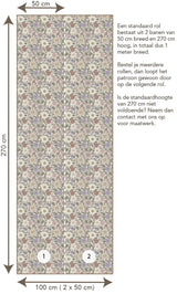 Behang Nova Flowers - Lila