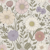 Behang Nova Flowers - Lila