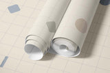 Behang Playful grid beige