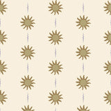 vintage meisjeskamer of babykamer behang met boho zonnetjes van het merk Little Amour