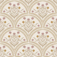 vintage meisjeskamer of babykamer behang met bloemen van het merk Little Amour