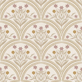 vintage meisjeskamer of babykamer behang met bloemen van het merk Little Amour