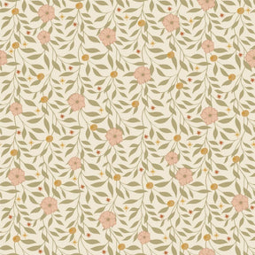 vintage meisjeskamer of babykamer behang met bloemen van het merk Little Amour