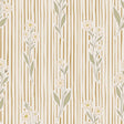 vintage meisjeskamer of babykamer behang met strepen en bloemen van het merk Little Amour