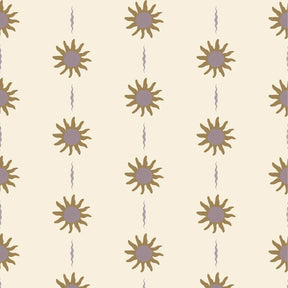 vintage meisjeskamer of babykamer behang met boho zonnetjes van het merk Little Amour