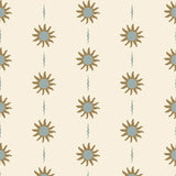 vintage meisjeskamer of babykamer behang met boho zonnetjes van het merk Little Amour
