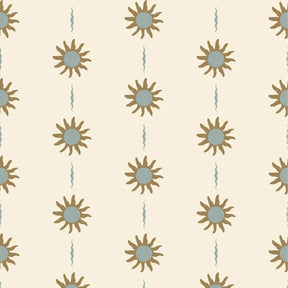 vintage meisjeskamer of babykamer behang met boho zonnetjes van het merk Little Amour