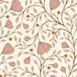 vintage meisjeskamer of babykamer behang met roze bloemen van het merk Little Amour
