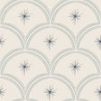vintage kinderkamerkamer of babykamer behang met blauwe sterren van het merk Little Amour