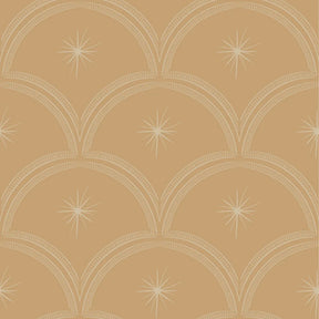 vintage meisjeskamer of babykamer behang met sterren van het merk Little Amour