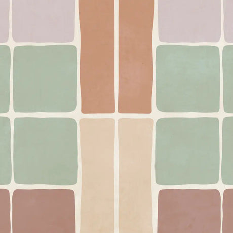 Meisjeskamer geblokt behang van het merk Bibelotte