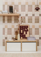 meiseskamer behang patchwork van het merk Bibelotte