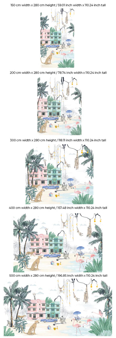 Jungle Behang - Miami Beach