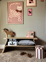 Houten kinderbankje