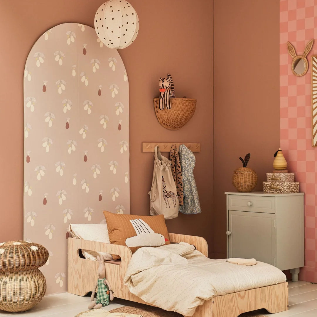 Behang voor kinderkamer of babykamer retro blokken