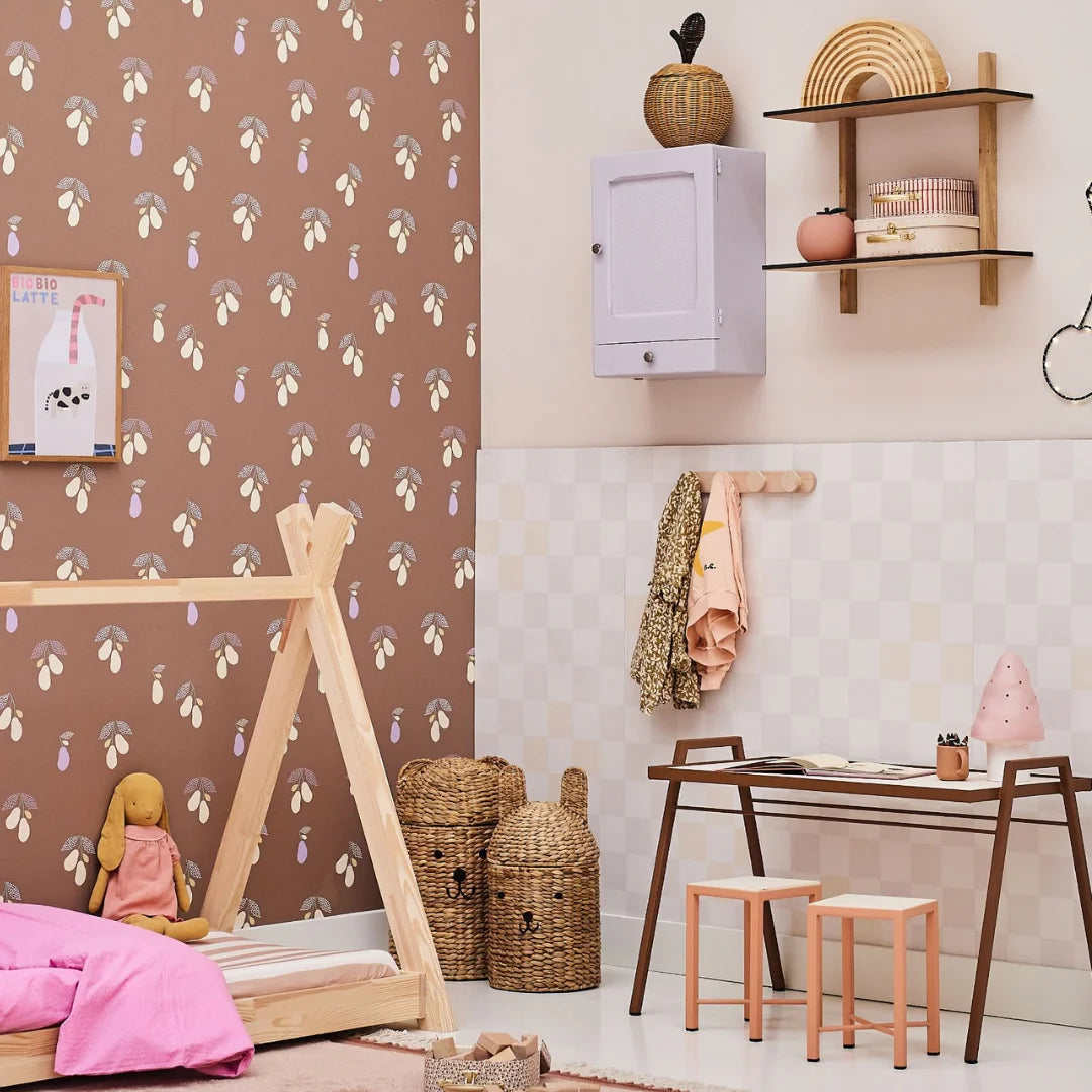 Behang voor kinderkamer of babykamer peren