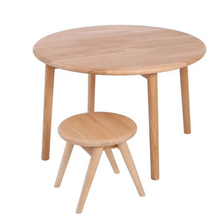 Ronde kindertafel hout curve lab