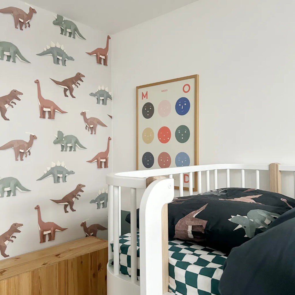 Behang met dinosaurussen voor kinderkamers