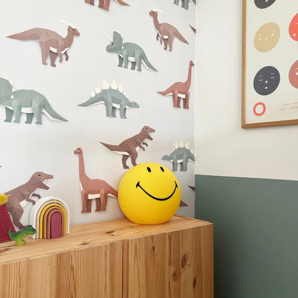 Behang met dinosaurussen voor kinderkamers