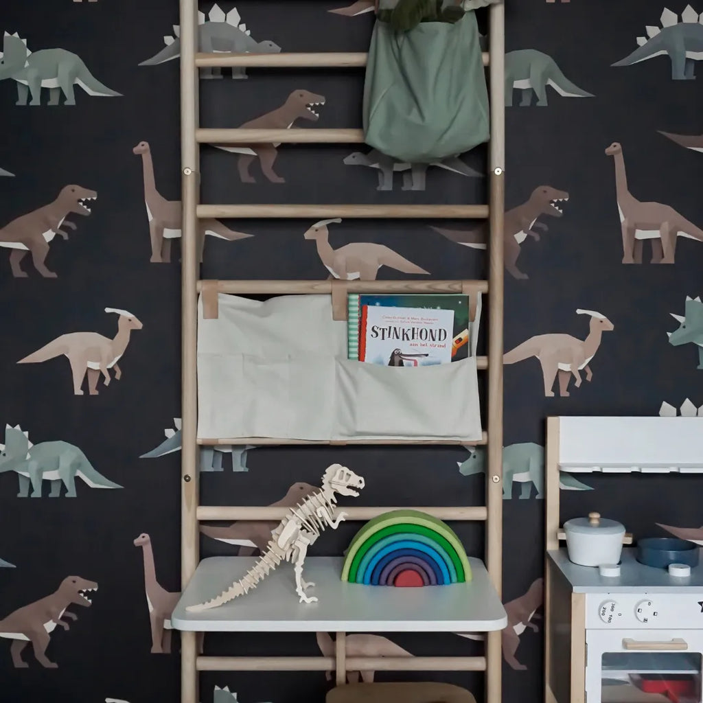 Behang met dinosaurussen voor kinderkamers