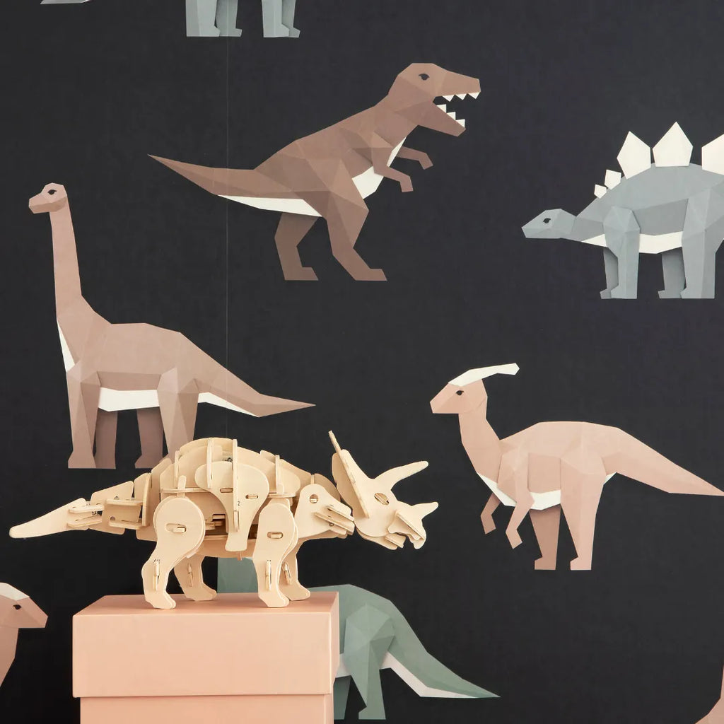 Behang met dinosaurussen voor kinderkamers