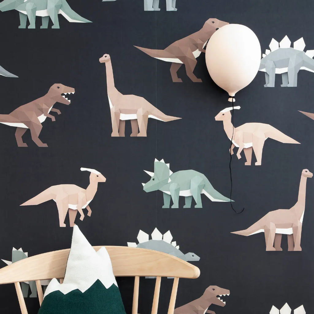 Behang met dinosaurussen voor kinderkamers