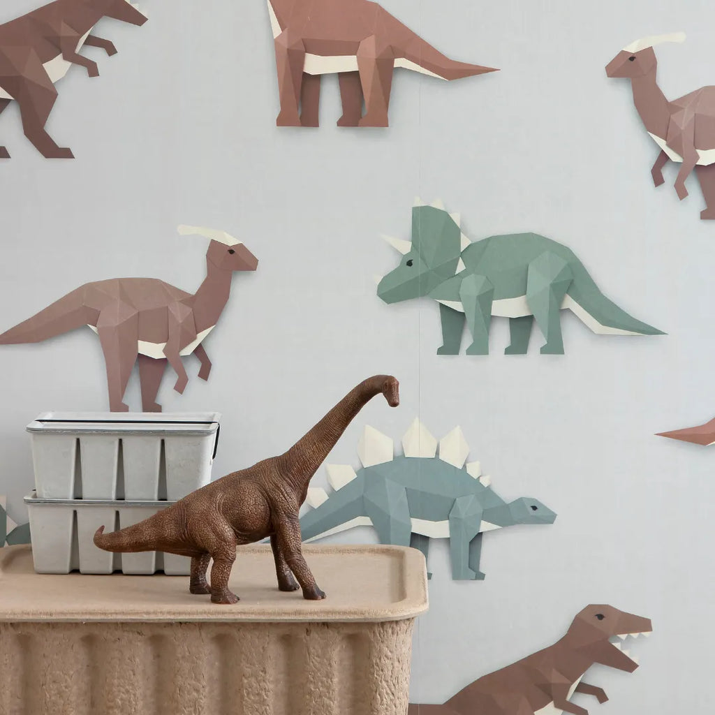 Behang met dinosaurussen voor kinderkamers