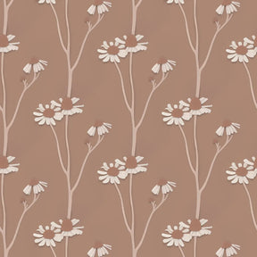behang met kamille bloemen voor meisjeskamers en babykamers