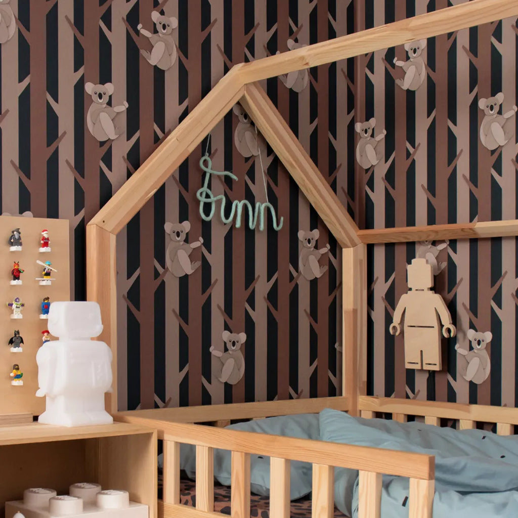 Behang voor babykamers of kinderkamers met koala's