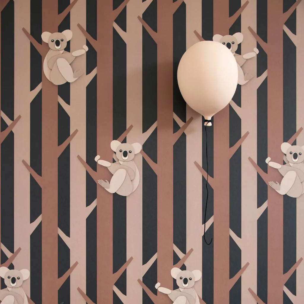 Behang voor babykamers of kinderkamers met koala's