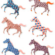 Behang met paardenprint voor paardenliefhebbers.