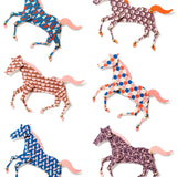 Behang met paardenprint voor paardenliefhebbers.
