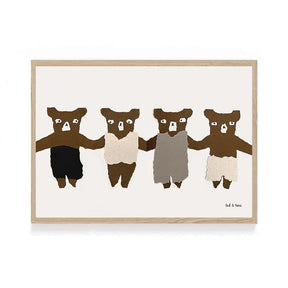 Ted en Tone poster voor de kinderkamer