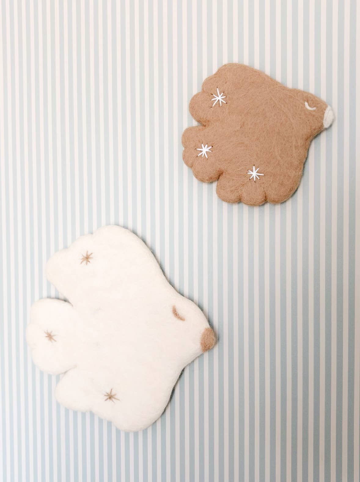 vogels wandhanger van vilt voor babykamer en kinderkamer