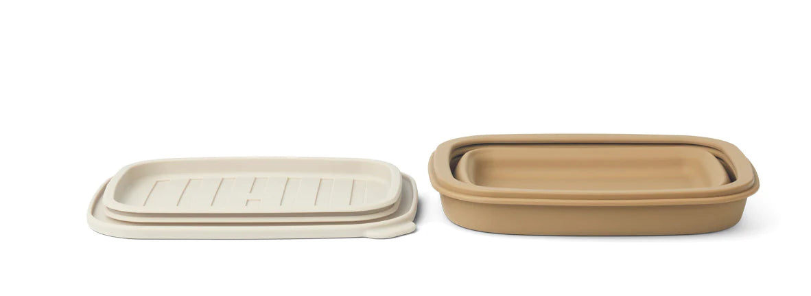 Liewood Franklin opvouwbare lunchbox sandy oat mix