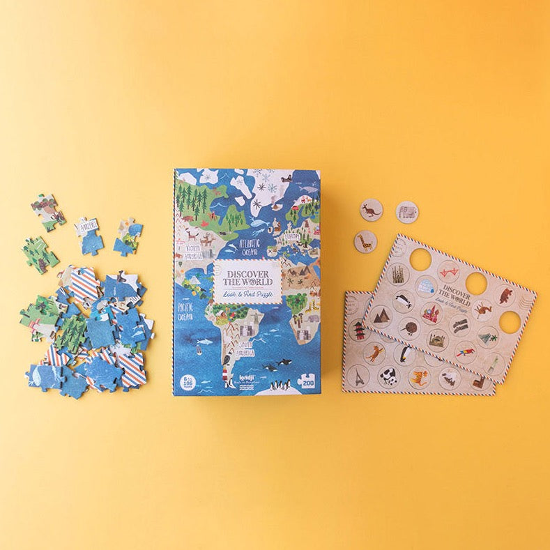 Londji discover the world puzzel/puzzle