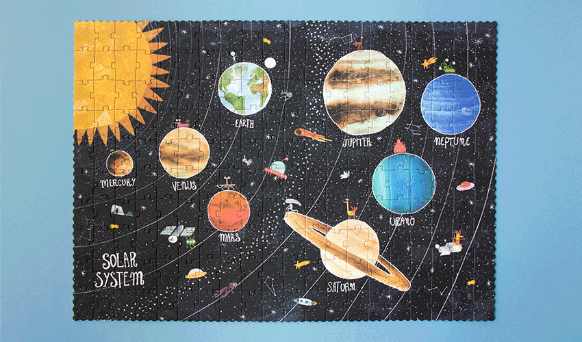 Discover the planets - Puzzel