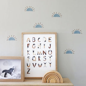 Bibelotte Muursticker Ochtendgloren blauw