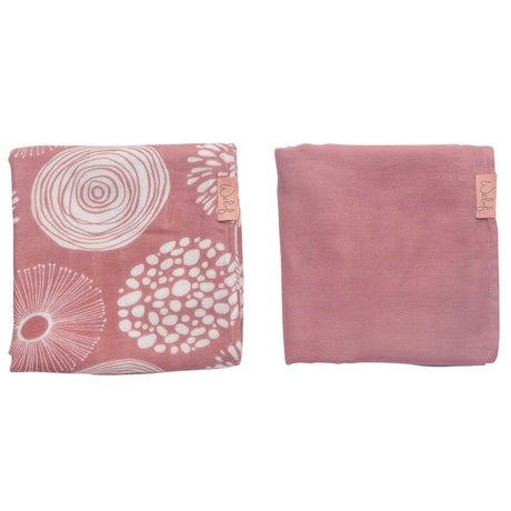 Witlof for Kids Hydrofiele Doek -  Sparkle rose / offwhite (2-pack)