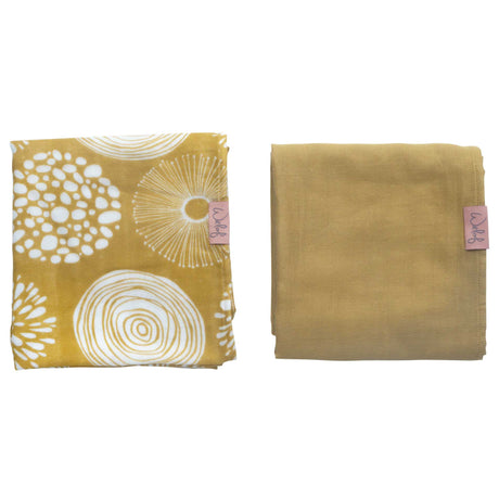 Witlof for Kids Hydrofiele Doek -  Sparkle sweet honey / offwhite (2-pack)